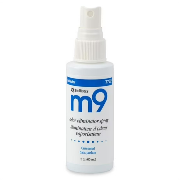 Hollister m9 Odor Eliminator Spray for Ostomy Care, Unscented, 2 OZ, 1 Pack