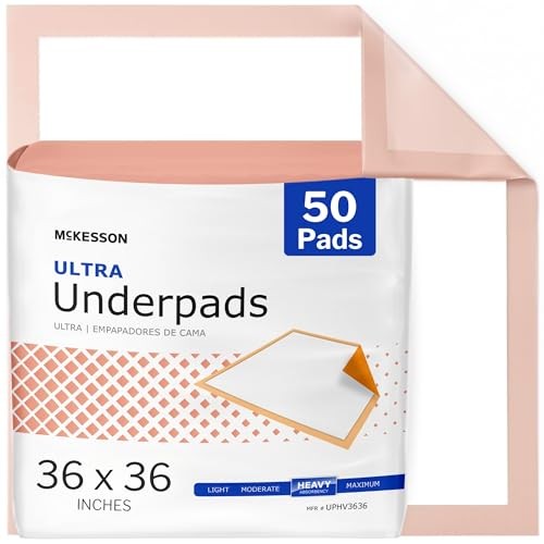 McKesson Underpads 36×36 50 Count Heavy Absorbency