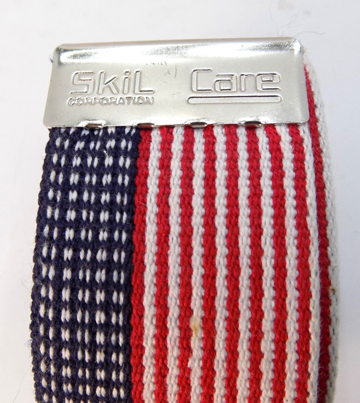 Skil Care Gait Transfer Belt 2X60 In Quick Release DELRIN Buckle Strap Patriotic