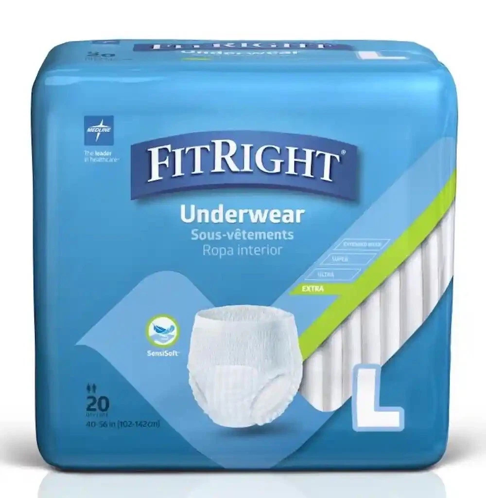 FitRight Underwear, Size Large 20 Units
