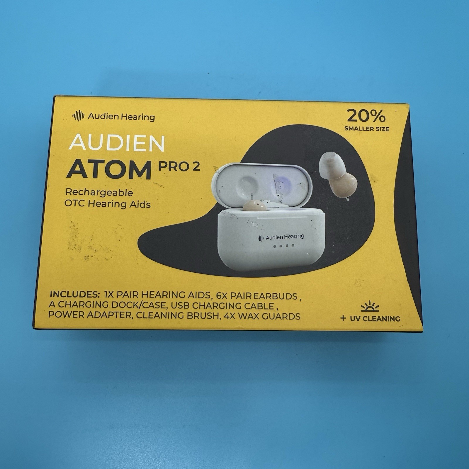 Audien ATOM PRO 2 Wireless Rechargeable OTC Hearing Aid