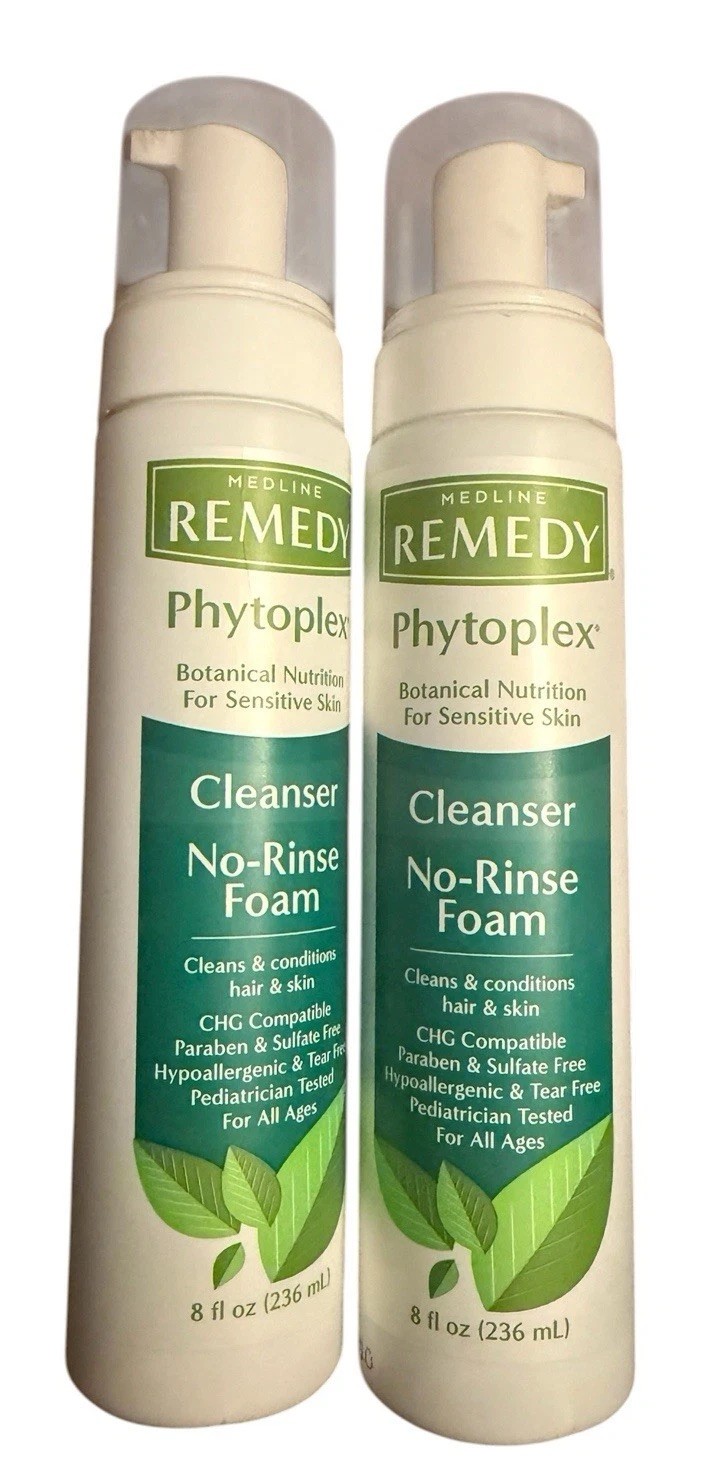 Remedy Phytoplex Hydrating Cleansing Foam, No-rinse Body Wash & Shampo, 8 Fl Oz