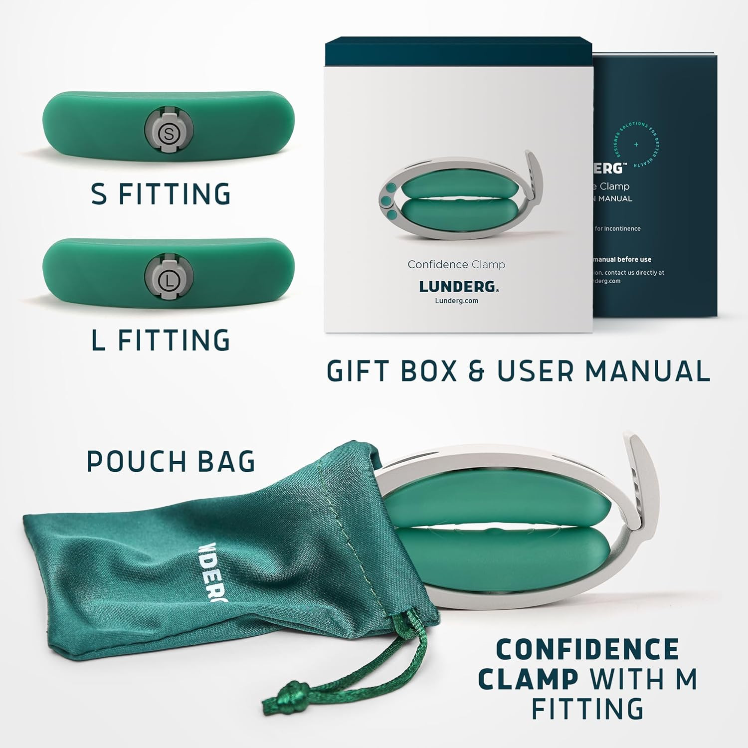 Confidence Clamp – the Original Incontinence Clamp for Men with 3 Removable Top