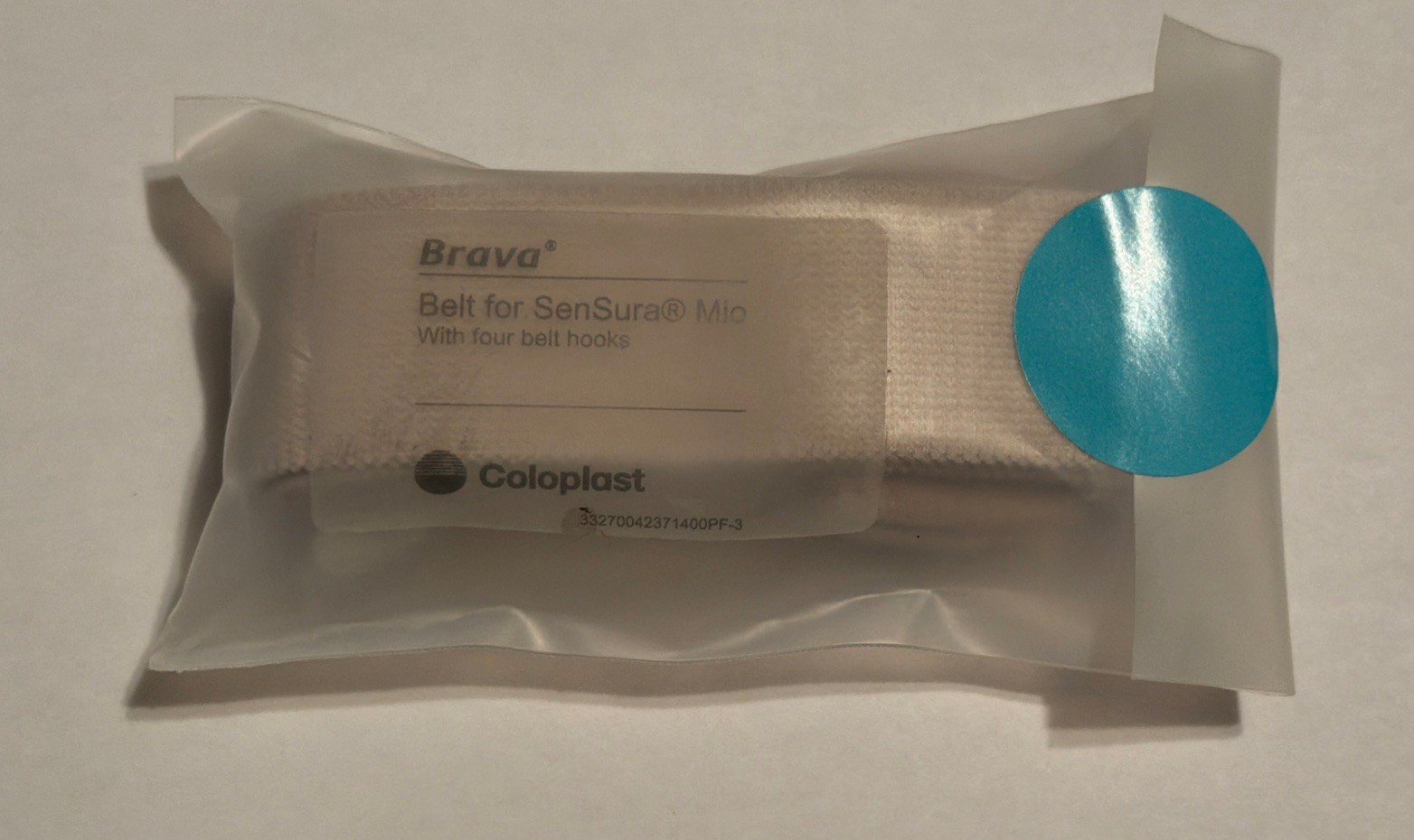 1 Pack Of 4 Coloplast Bravo Belt For Sensors Mio with 4 Belt Hooks #4237