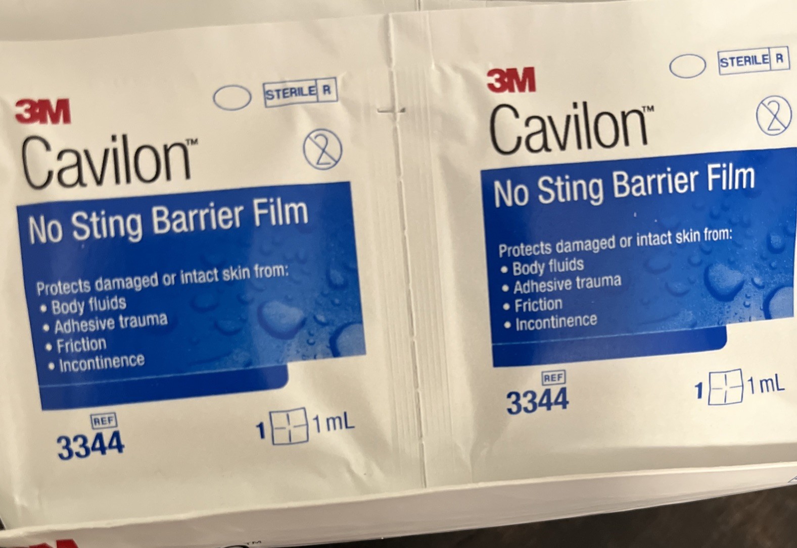 3M 3344 Cavilon No-Sting Skin Barrier Film Wipe Sterile 30 Count Boxed EXP 2029