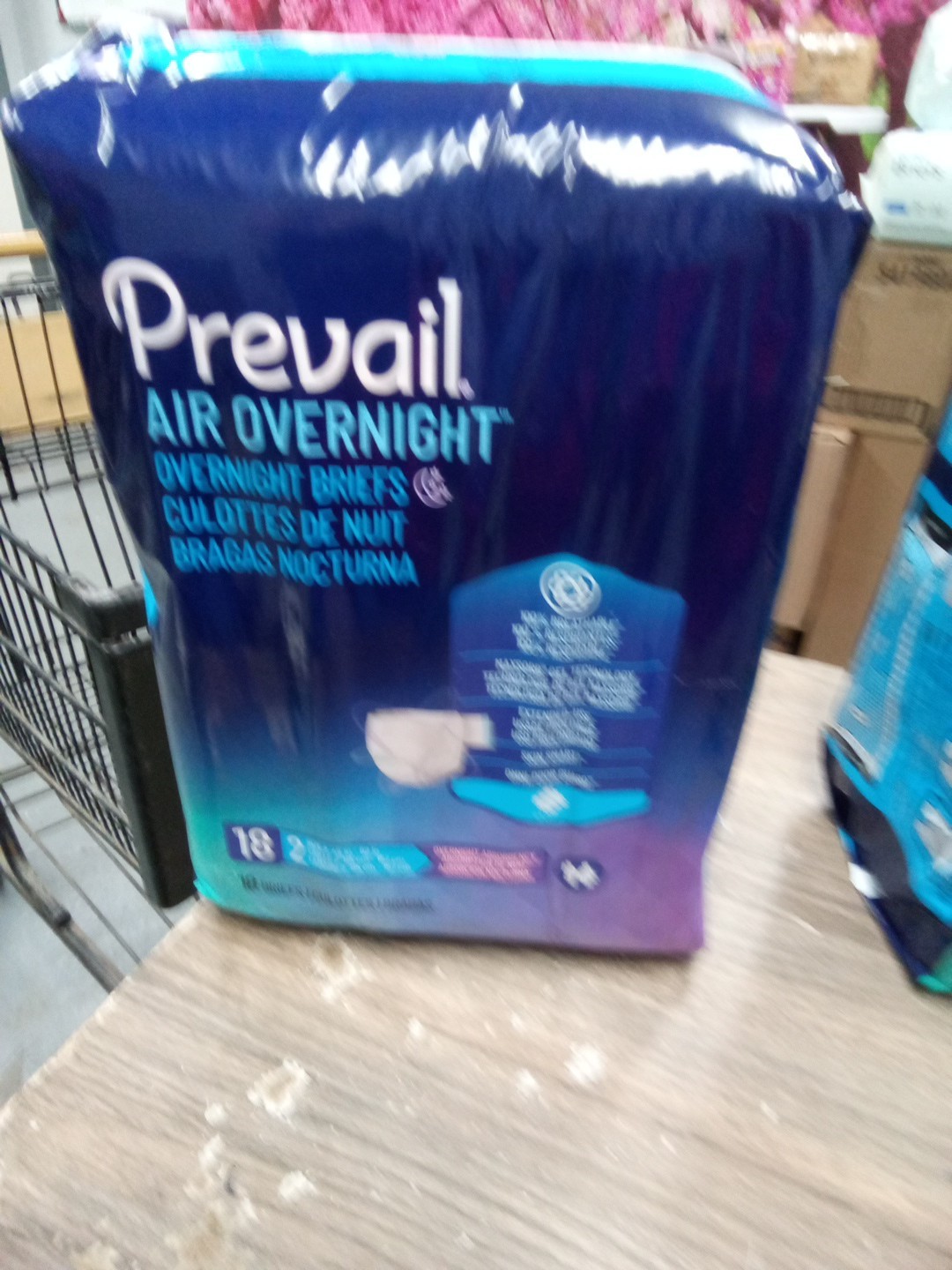 Prevail Air Overnight Incontinence Brief Sz 2 45×64″, 18 Ct 671 Dt
