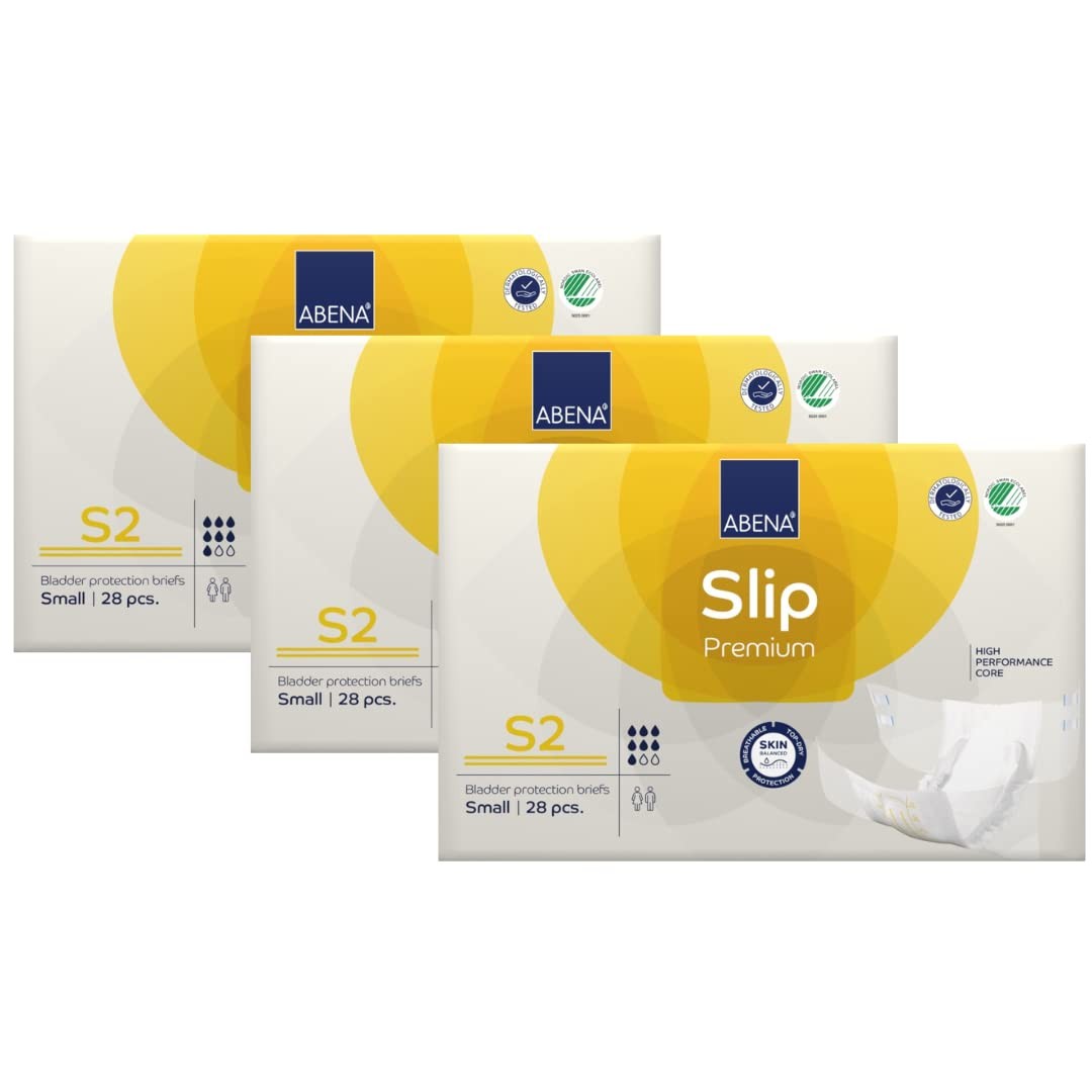 Abena Slip Premium Incontinence Briefs Size S2 61 fl oz Absorbency Breathable…