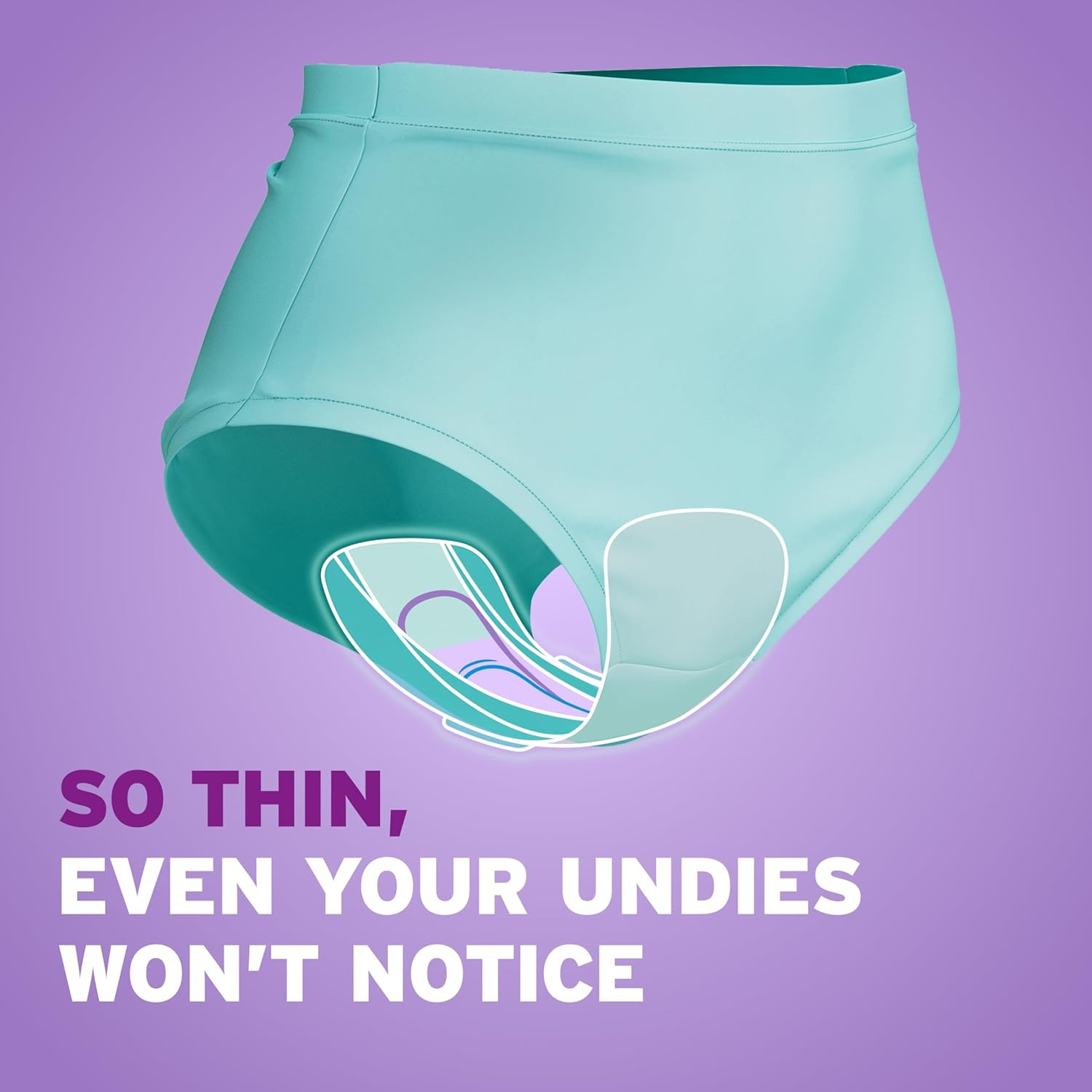 Poise Ultra Thin Incontinence & Postpartum Pads with Wings for Bladder Leaks, 3