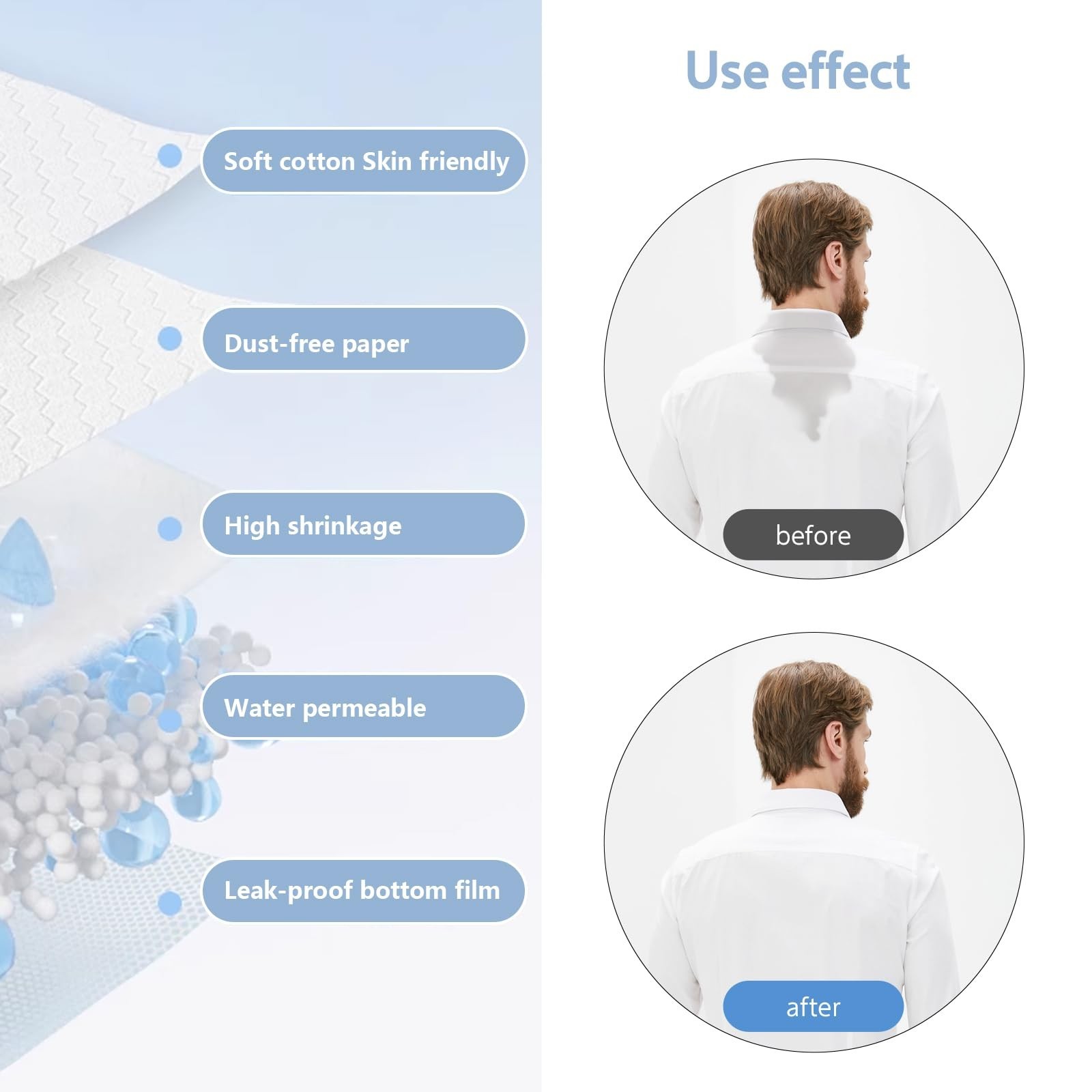 Invisible Collar Protector Sweat Pads – 80 Pack Self-Adhesive Neck Liners for Sh