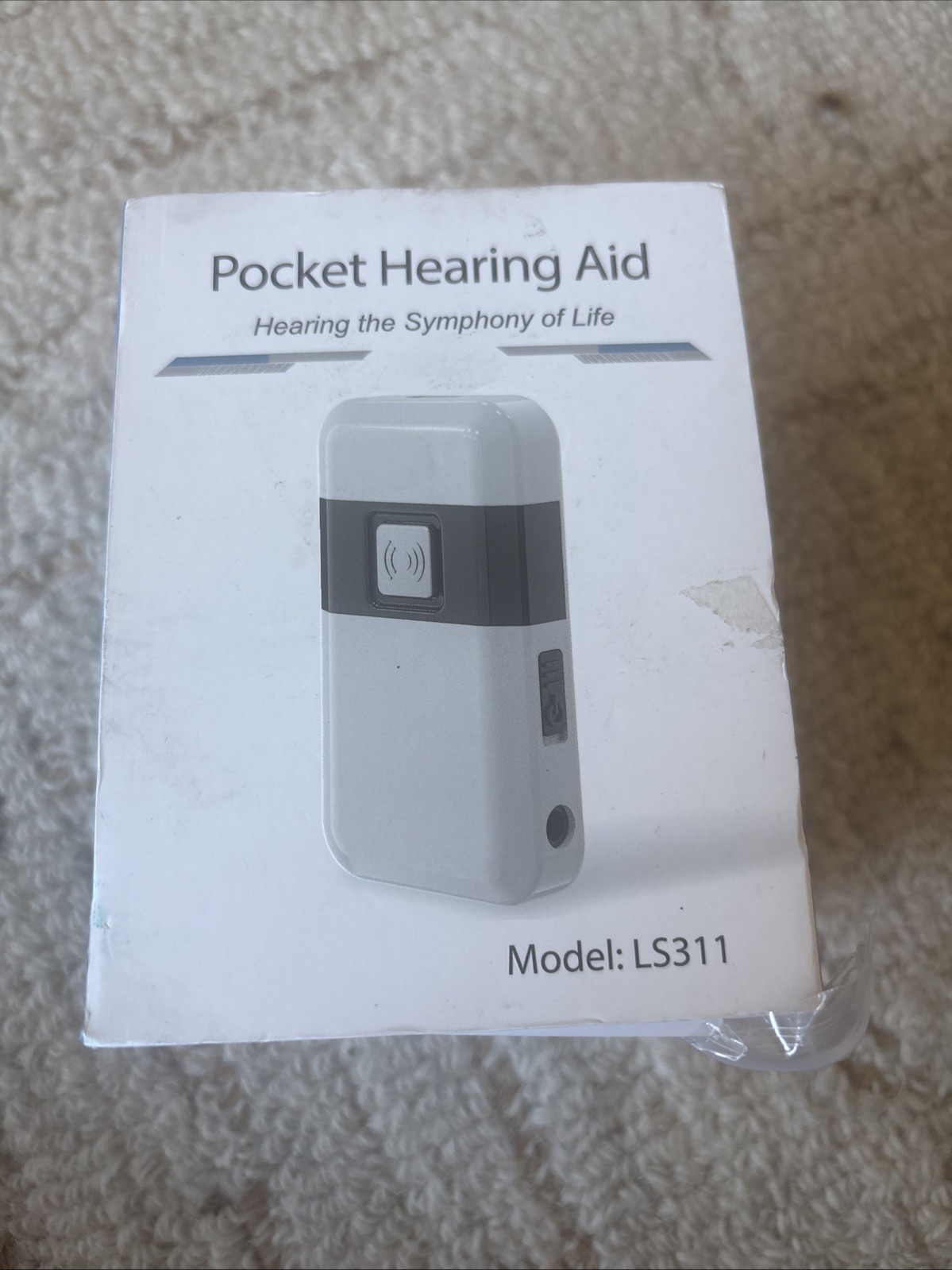 Pocket Hearing Aid Model LS311 3.7v Rechargeable NEW