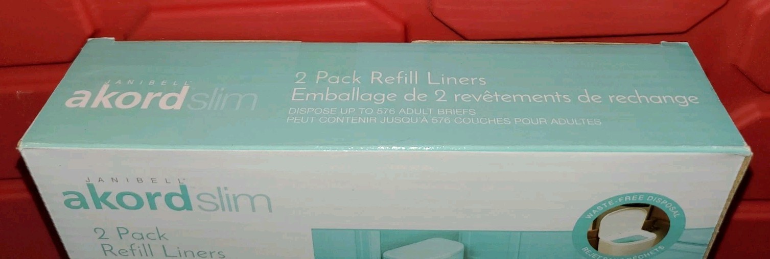 Janibell Brand Akord Diaper Disposal Liners for 280 Slim Model Scented 2-Pack