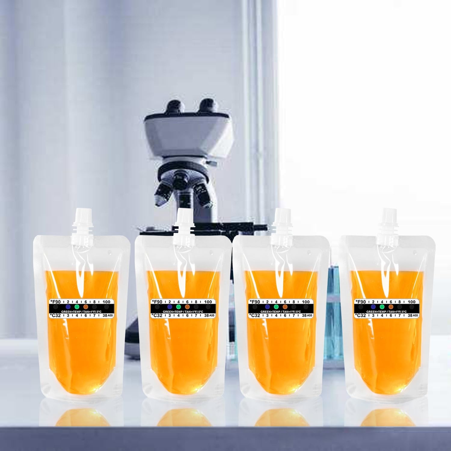 17 Pcs Urine Test Complete Kit Includes 5 Transparent Bags,10 Adhesive Temper…