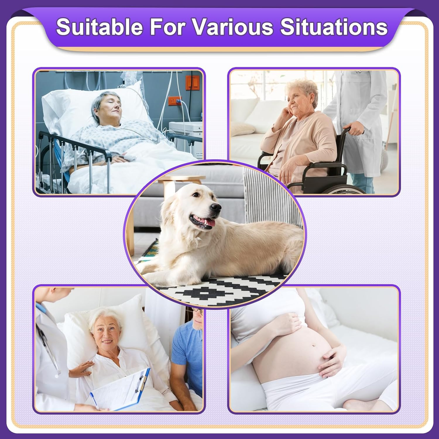 Disposable Bed Pads 36” X 36” Heavy Duty Underpads Extra Large Incontinence(10