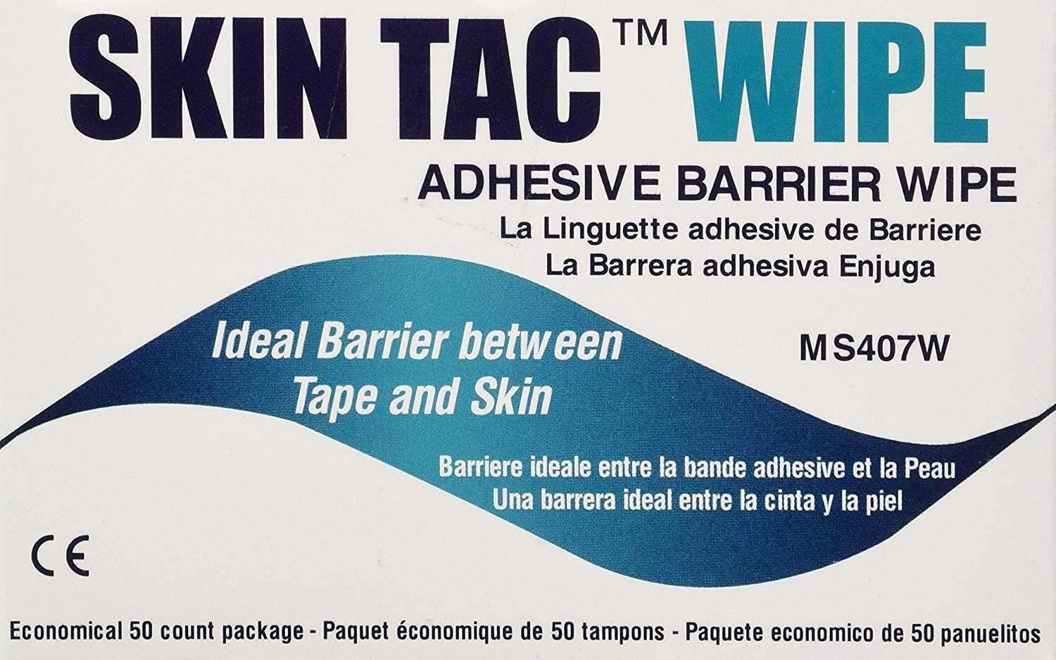 Skin Tac Adhesive Barrier Wipes – 1 Box of 50 Each