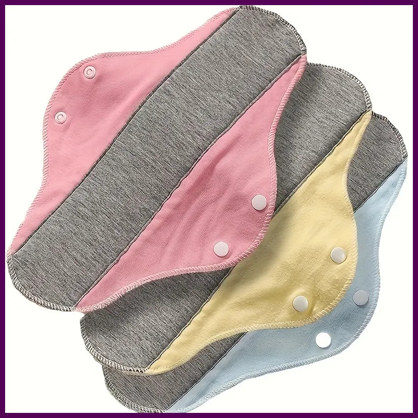 1/2/4pcs Leak-Proof & Waterproof Washable Incontinence Pads with Graphene