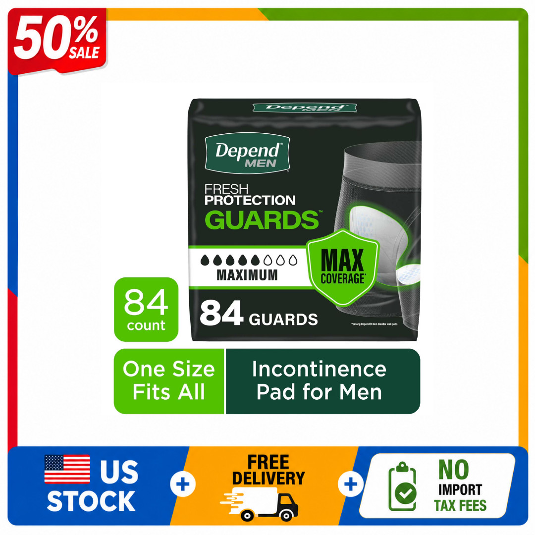 Depend Guards for Men, Maximum Absorbency, 84 Count
