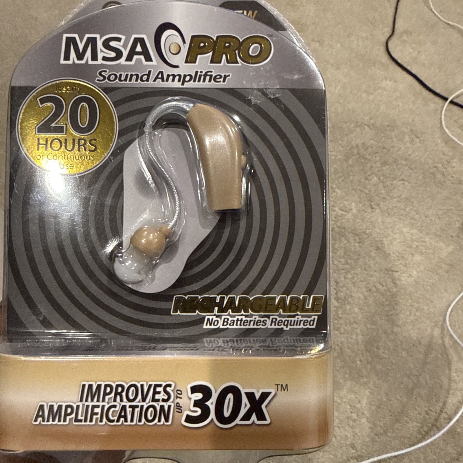 MSA Pro Sound Hearing Amplifier – Beige (1109351)