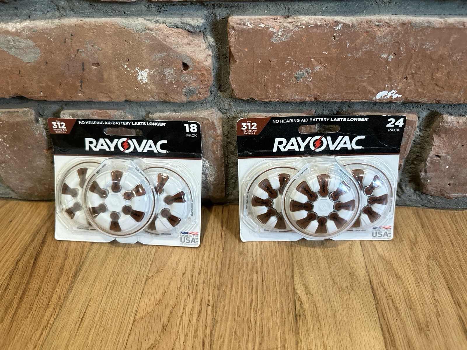Rayovac 312 Hearing Aid (2) Packs 42 Total Batteries EXP 2024