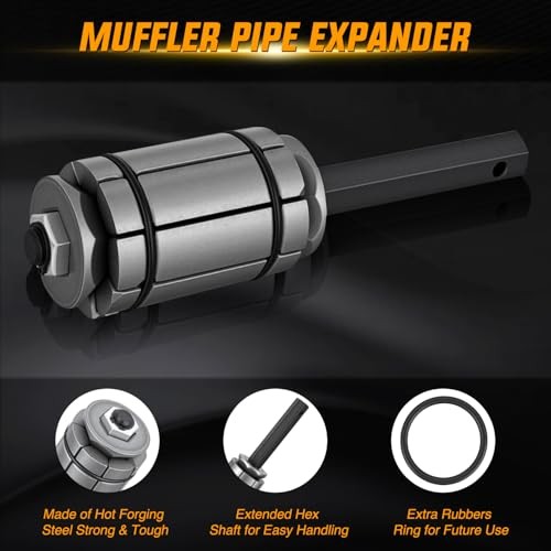 3PCS Exhaust Pipe Expander Tool Set 1-1/8” to 3-1/2” Heavy Duty Exhaust