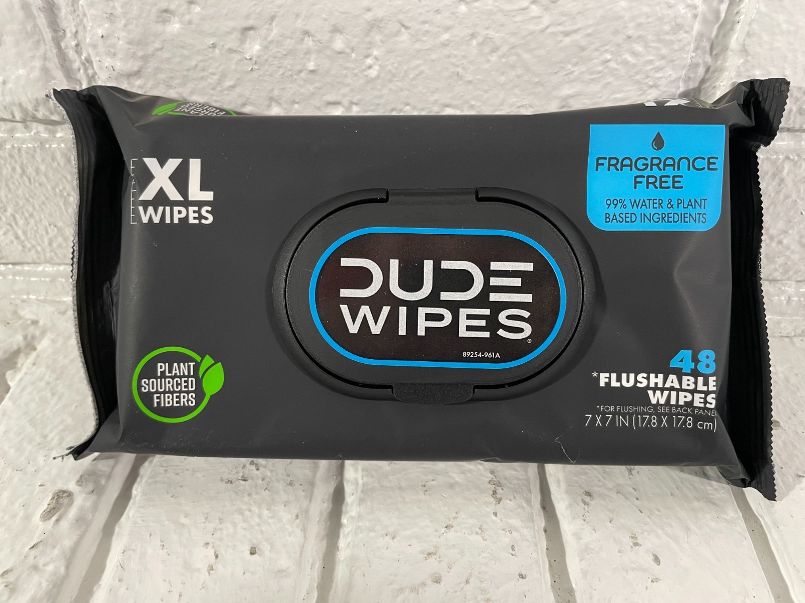 NEW XL DUDE WIPES FLUSHABLE 7″ x 7″ FRAGRANCE FREE 9 PACKS (432) WIPES USA MADE
