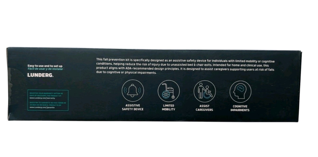 Lunderg Under Mattress Bed Alarm for Elderly Adults Bed Alarms & Fall Prevention