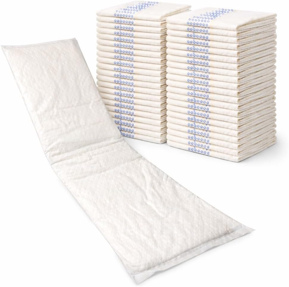 Vakly Postpartum Pads 6″ X 17″ (40 Pack) – XL Super Absorbent Maternity Pad Line
