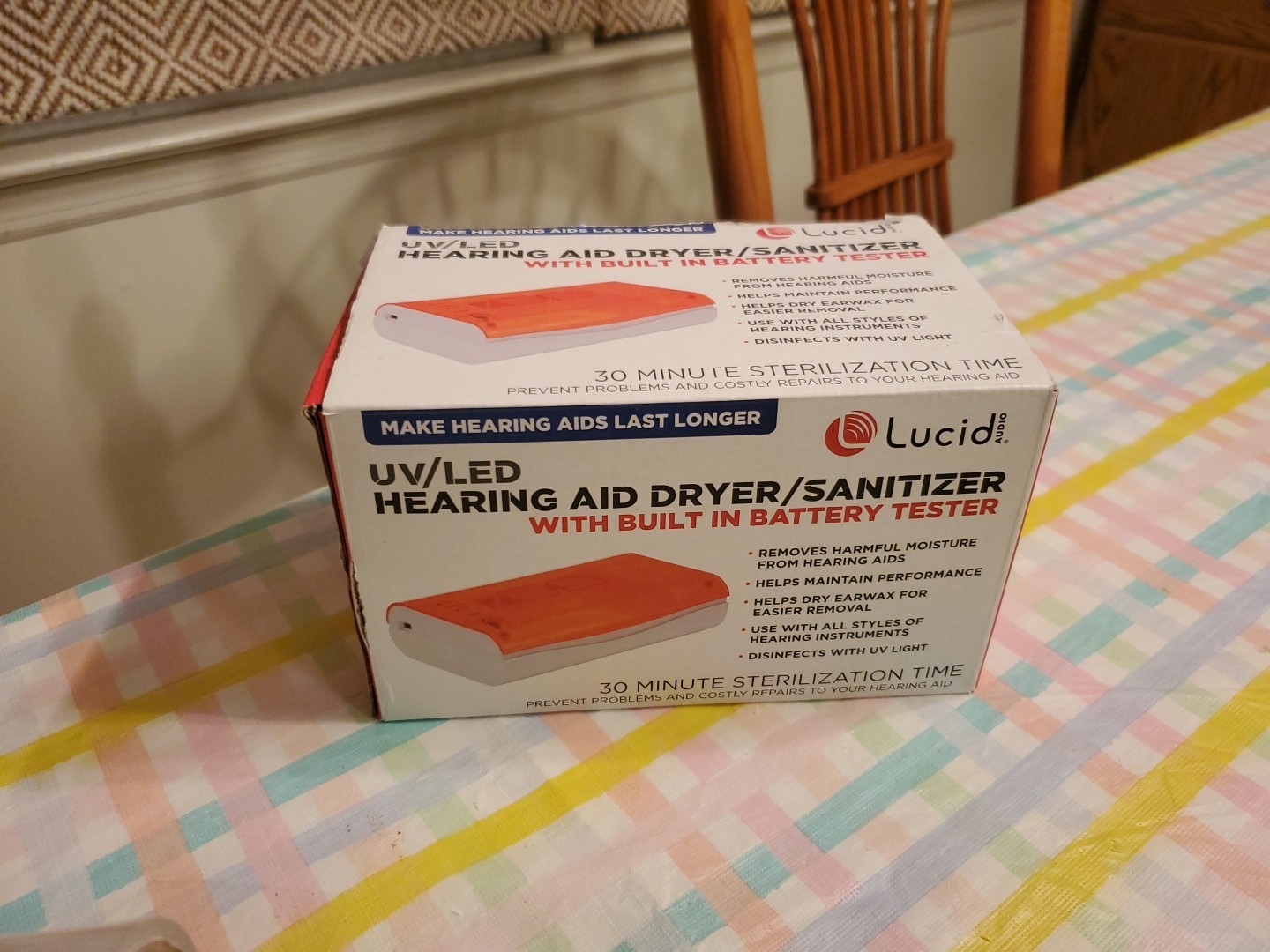 Lucid UV/LED Hearing Aid Heated Dryer~UV/LED 275nm Sanitizer~LED Battery Tester