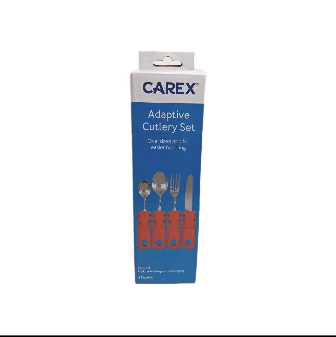 Carex Adaptive Cutlery Set ~ Red Set of 4 Oversized Bendable Utensils BRAND NEW