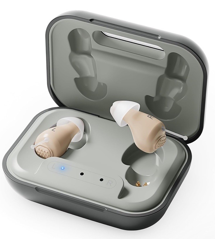 Hearing Aids for Seniors Rechargeable OTC Aids Noise Reduction Clear Sound