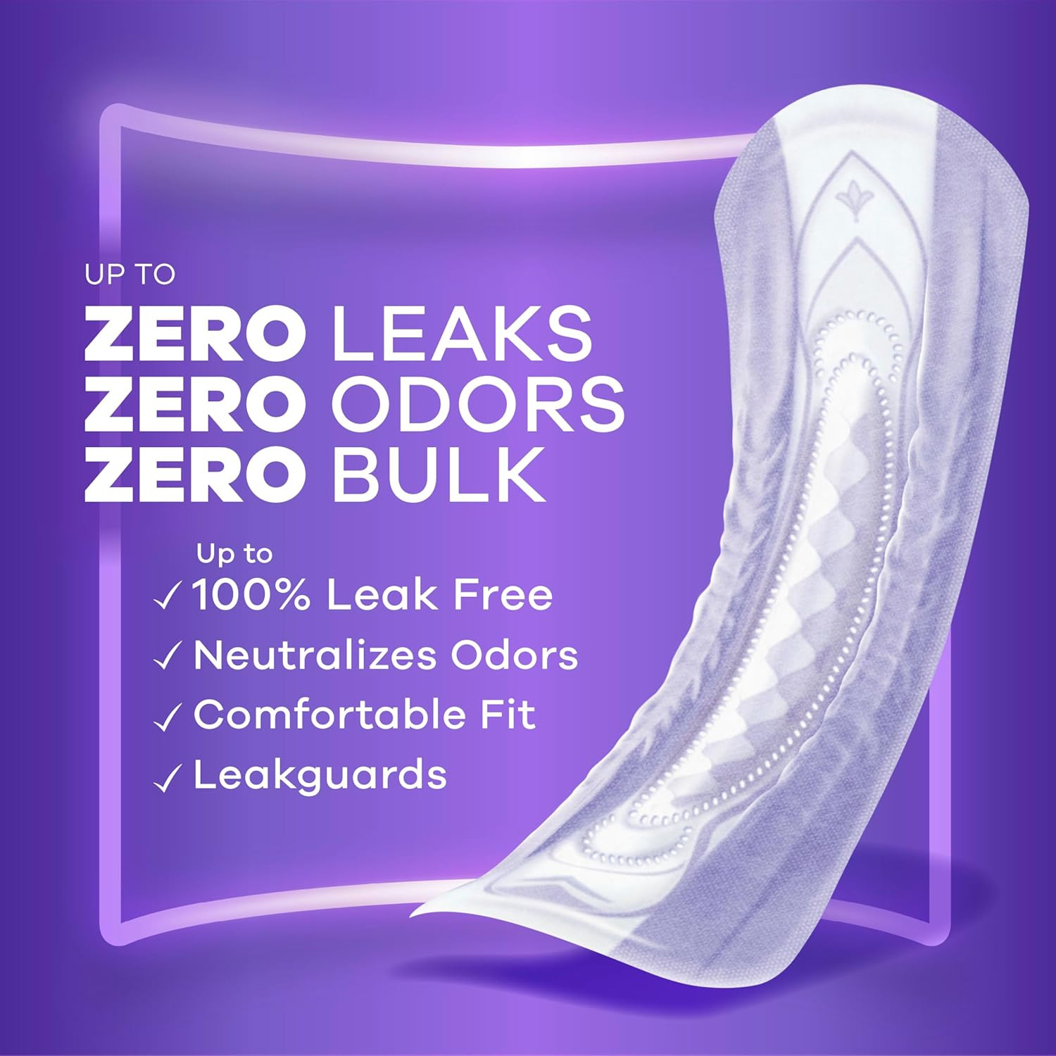 Adult Incontinence Pads for Women, Ultimate Extra Absorbency, Long Length, Postp