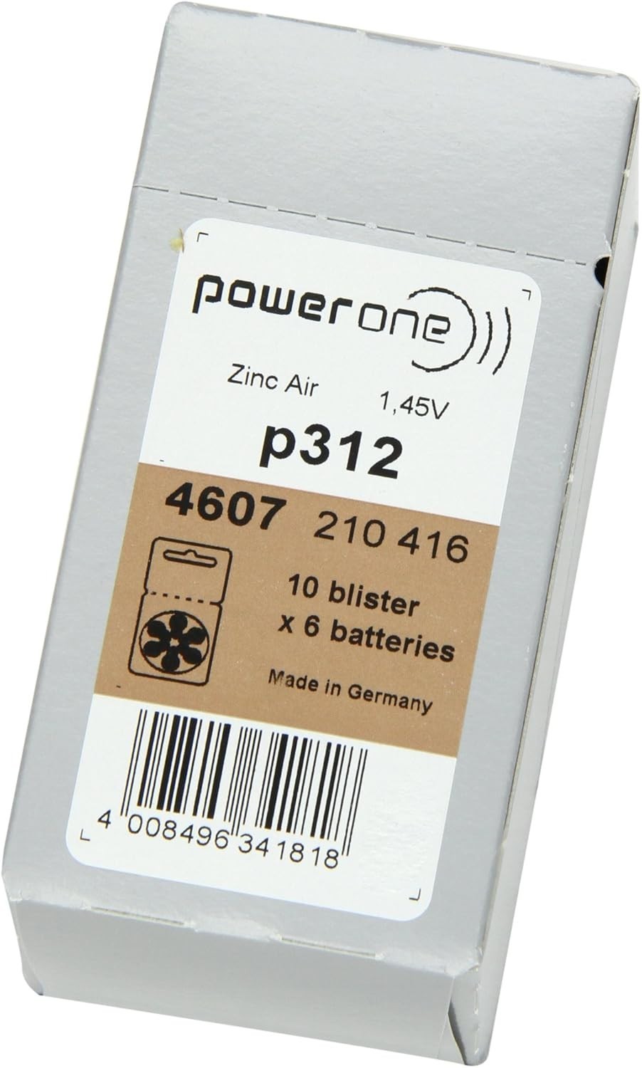 Long-Lasting 312 Hearing Aid Battery Pack