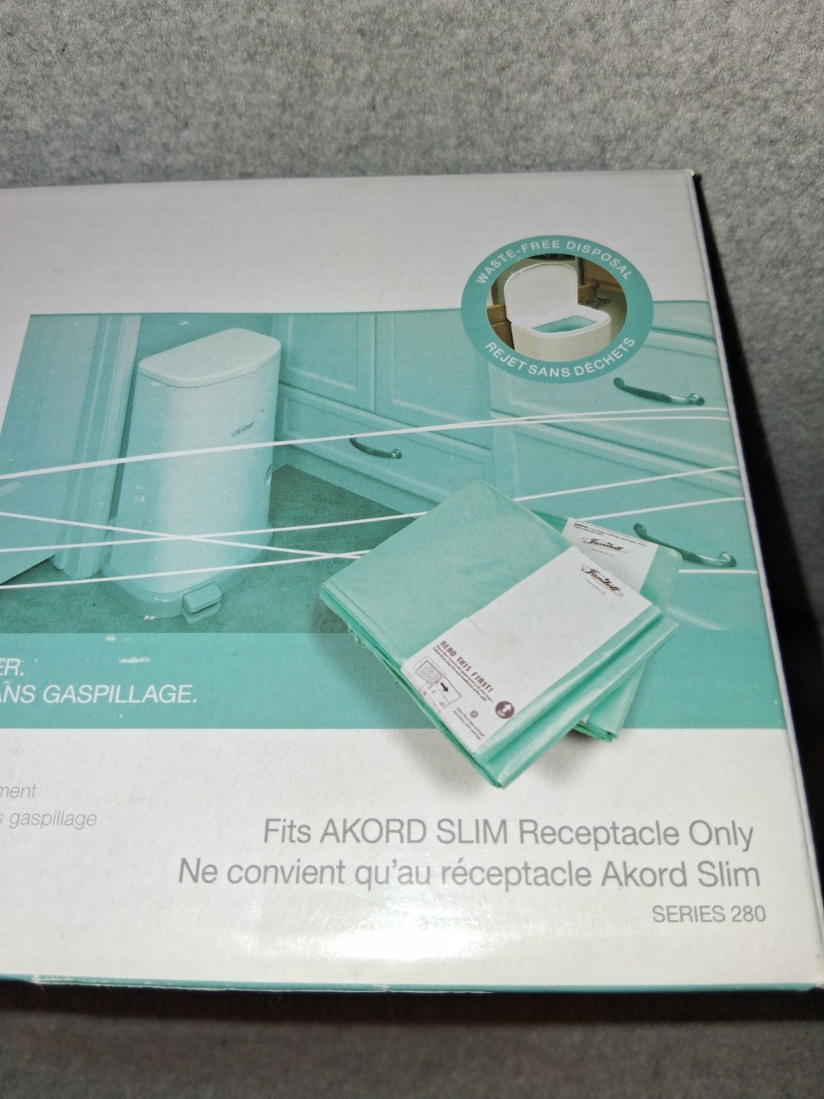 3- Janibell Akord Slim 2 Pk Refill Liners 280 Per Pack For Adult Diaper Disposal