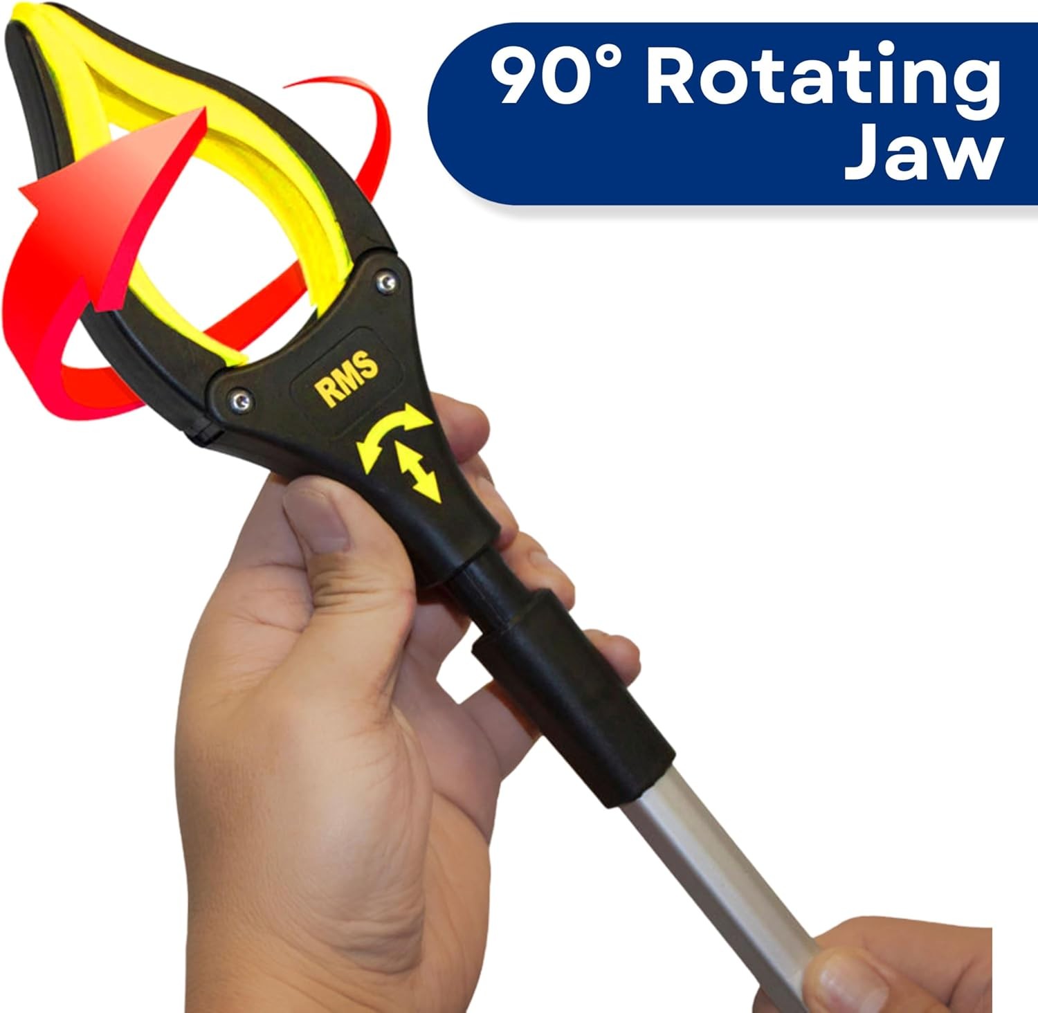 RMS 2-Pack 32 Inch Extra Long Grabber Reacher with Rotating Jaw – Mobility Aid R
