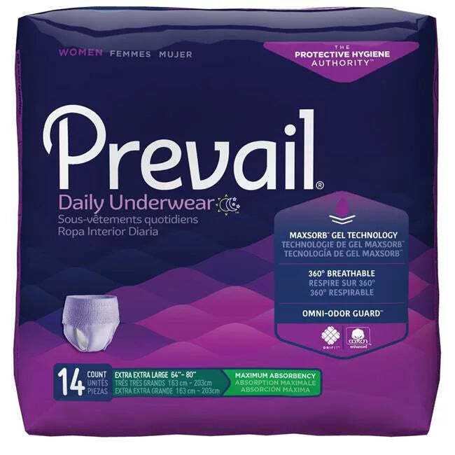 Prevail Women’s incontinence Underwear Pull-Up Style Adult Diaper Max Absorbency