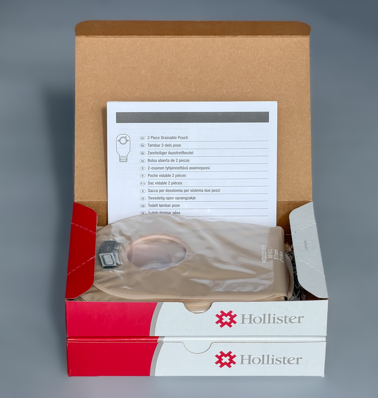 2 Boxes of 10 Hollister 18193 Drainable Ostomy Pouch w/Filter, 2-1/4″ Exp 2030