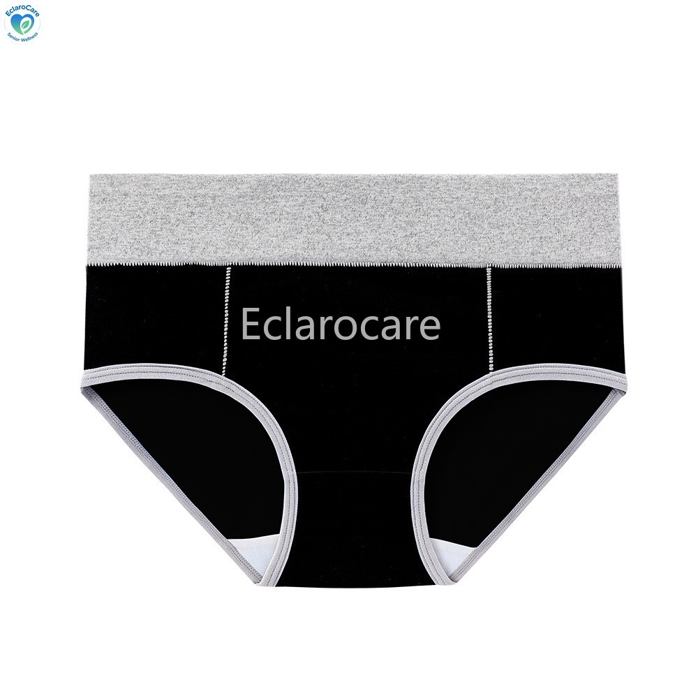 3pcs Two-Tone Minimalist Women’s Mid-Rise Briefs Cotton Waist-Slimming Underwear