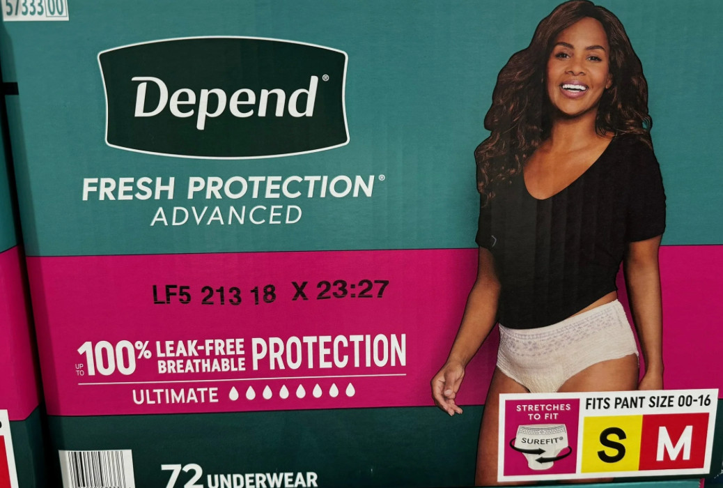 Depend Fresh Protection Advanced Incontinence Underwear for Women, S/M 72