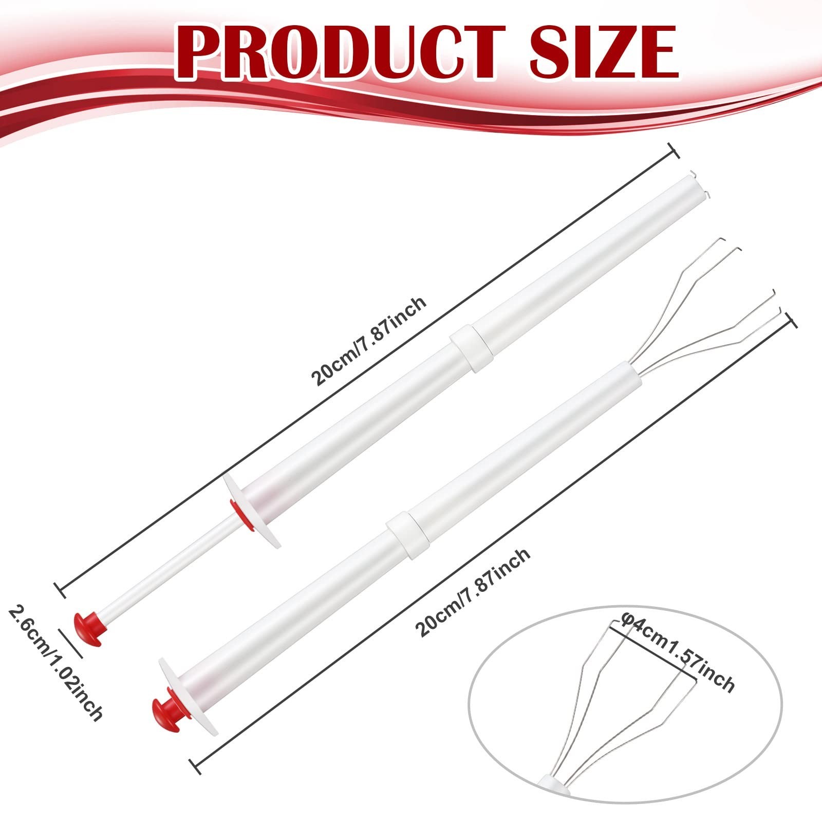 4-Pack Stainless Steel Pickle Grabber Tool & Olive Picker – 8″ Kitchen Fork