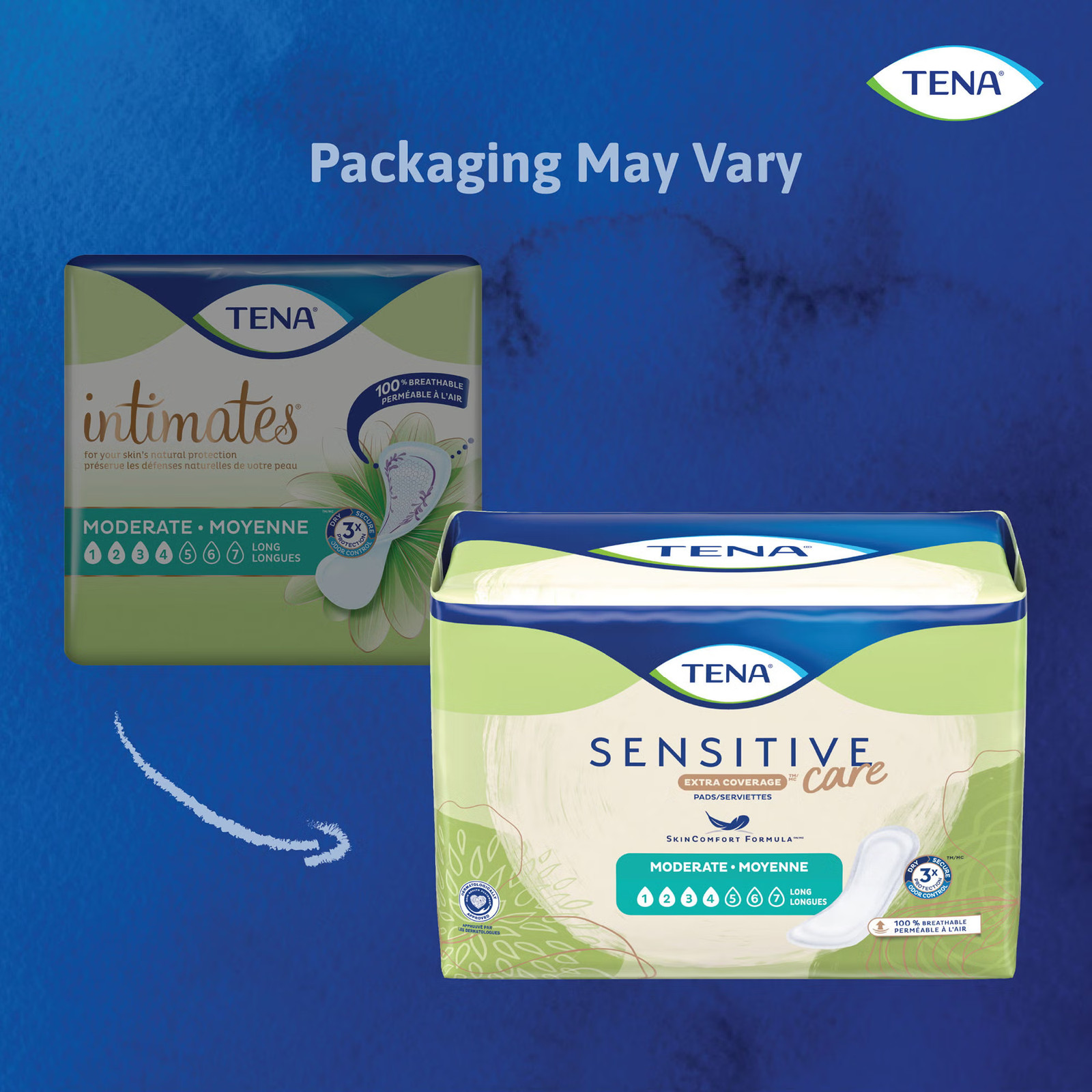 TENA Incontinent Pad 12″ L Long Length 60 Ct