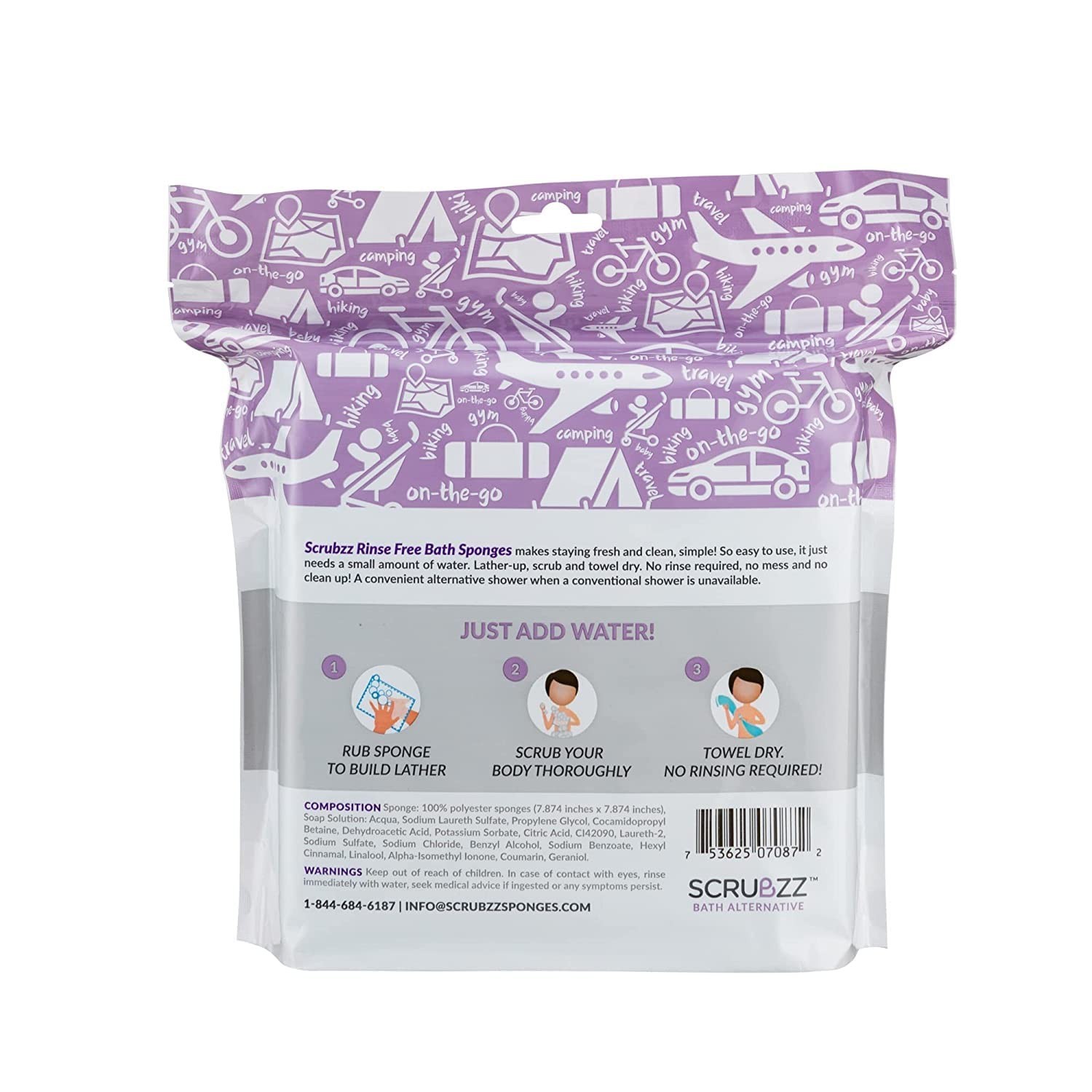 Convenient All-in-One Lavender Bath Wipes – 25 Count for Easy Clean-Up Anywhere