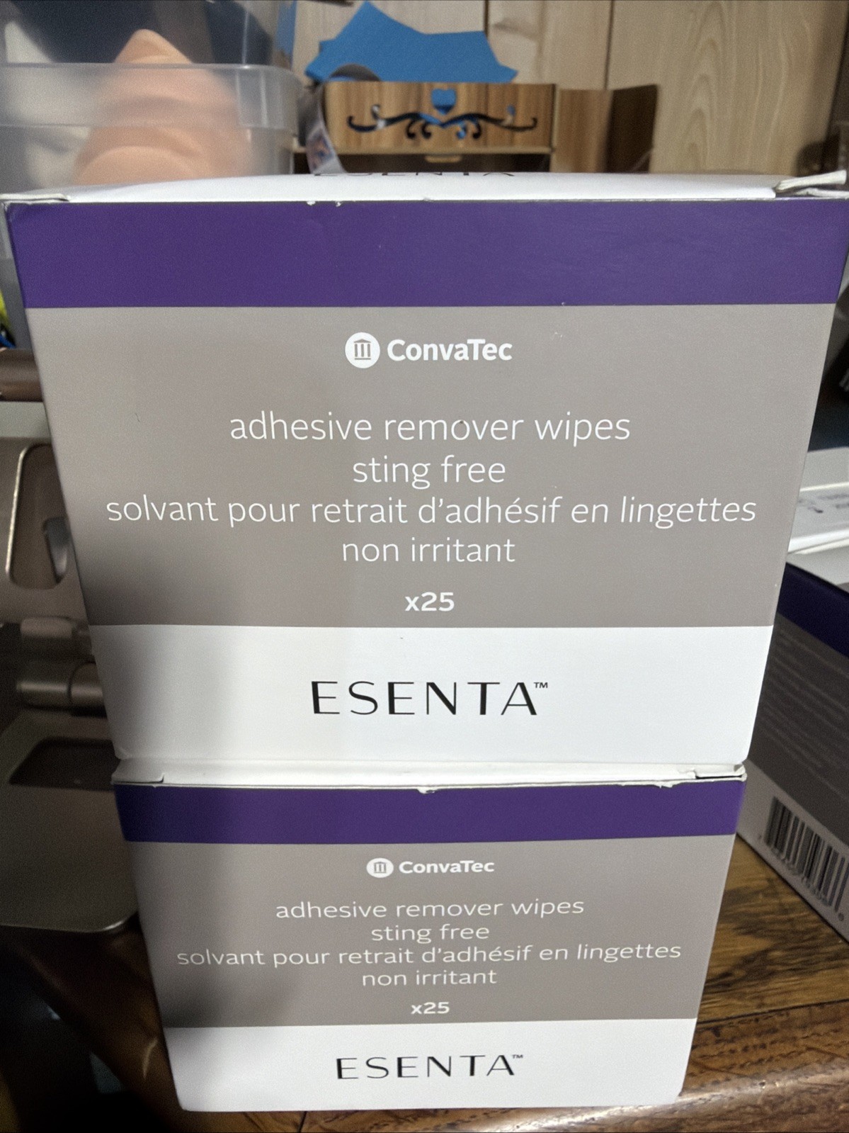 50 ConvaTec 423391 Esenta™ Adhesive Remover Wipes Sting Free 2 Boxes Of 25