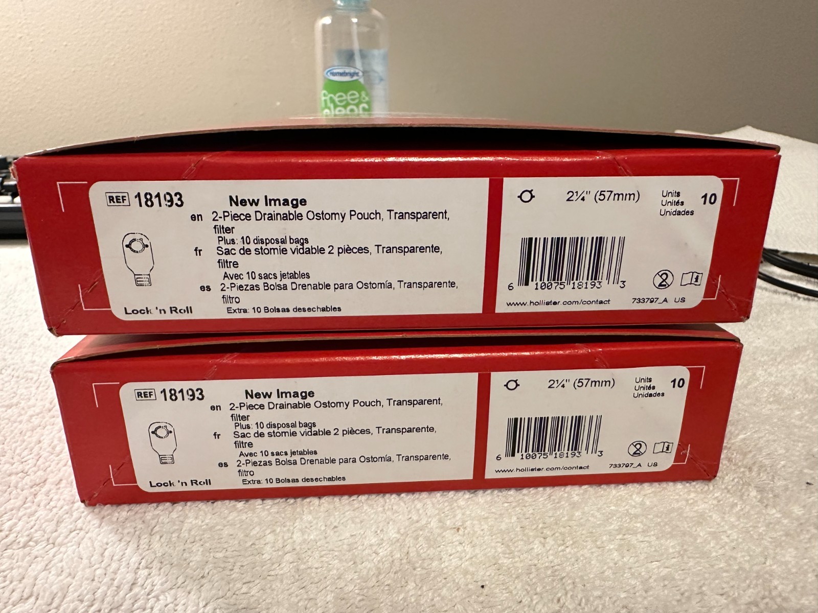 20 Hollister 18193 New Image 2Pc Ostomy Pouches 2¼ Flange Expires 2031