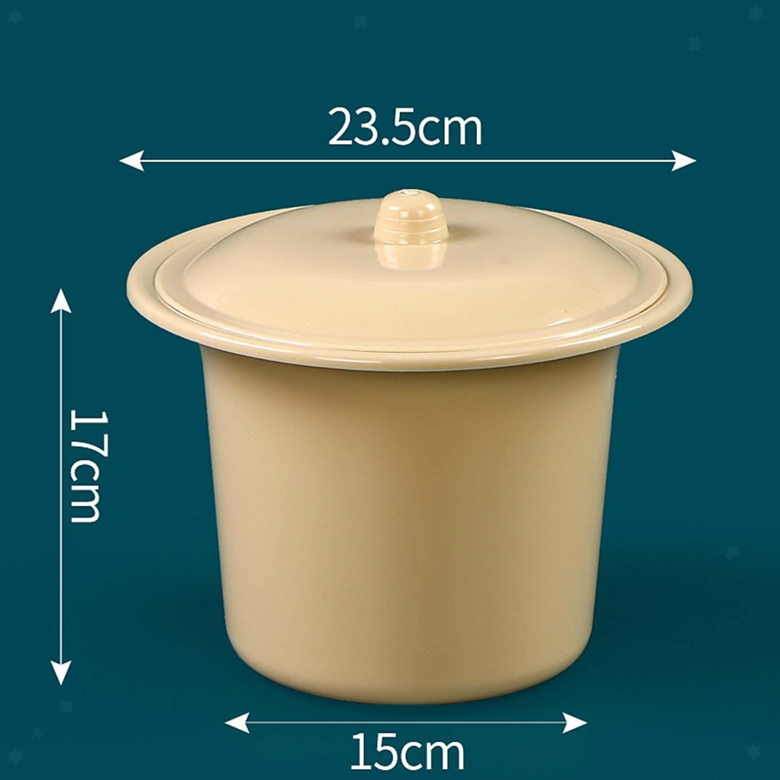 Portable Spittoon with Lid Lightweight PP Splashproof Compact Mobile Toilet