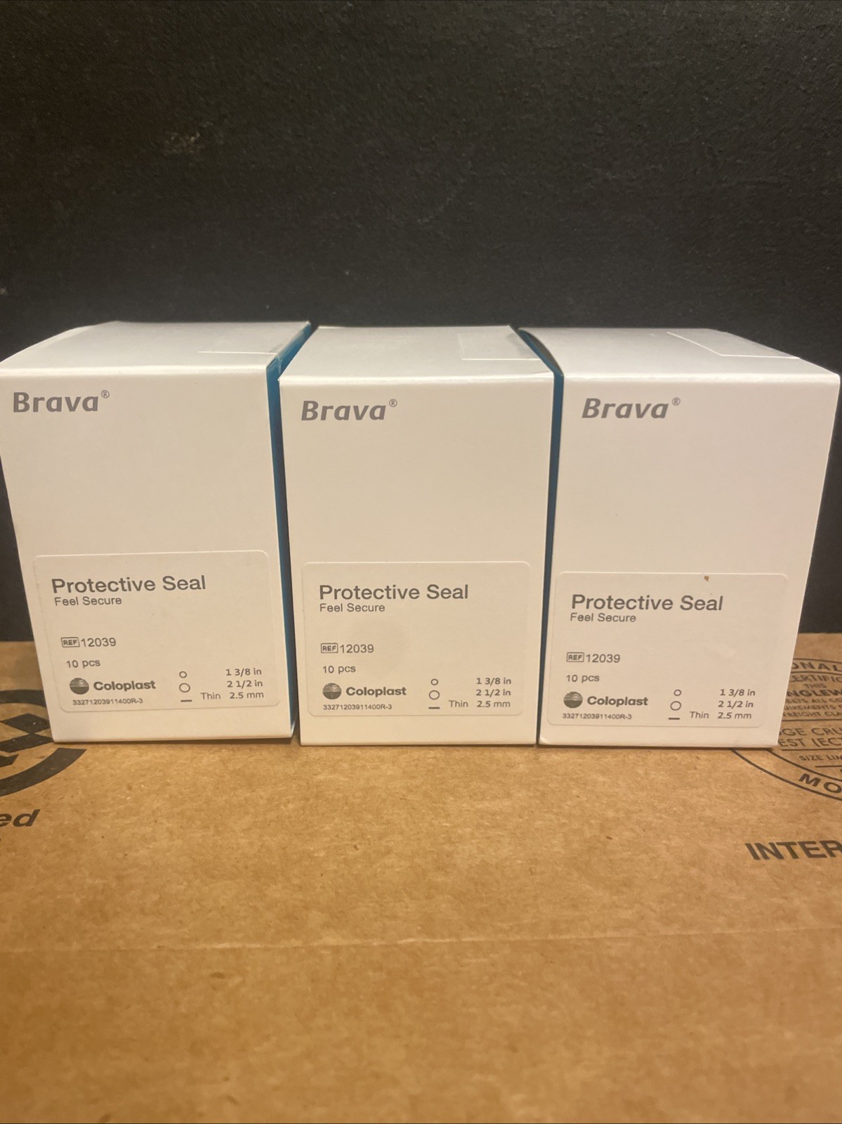 Lot Of 3 Coloplast 12039 Brava Protective Seal