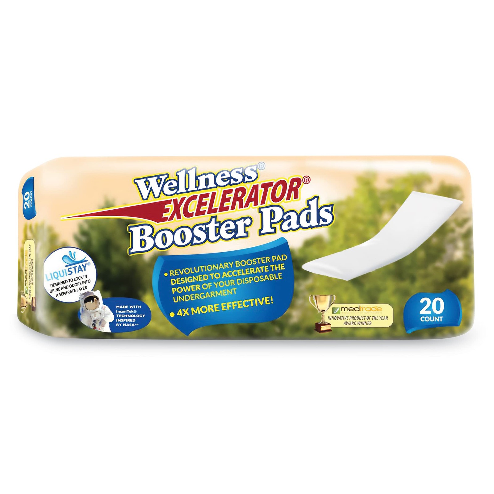 Unique Wellness® Excelerator® Booster Pads, 20 Count