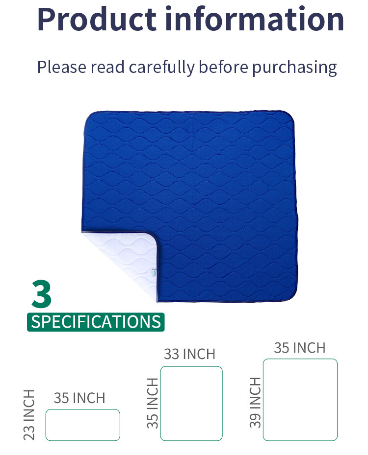 Washable Protection Underpad Non-slip Waterproof Incontinence Diaper Pads Thick