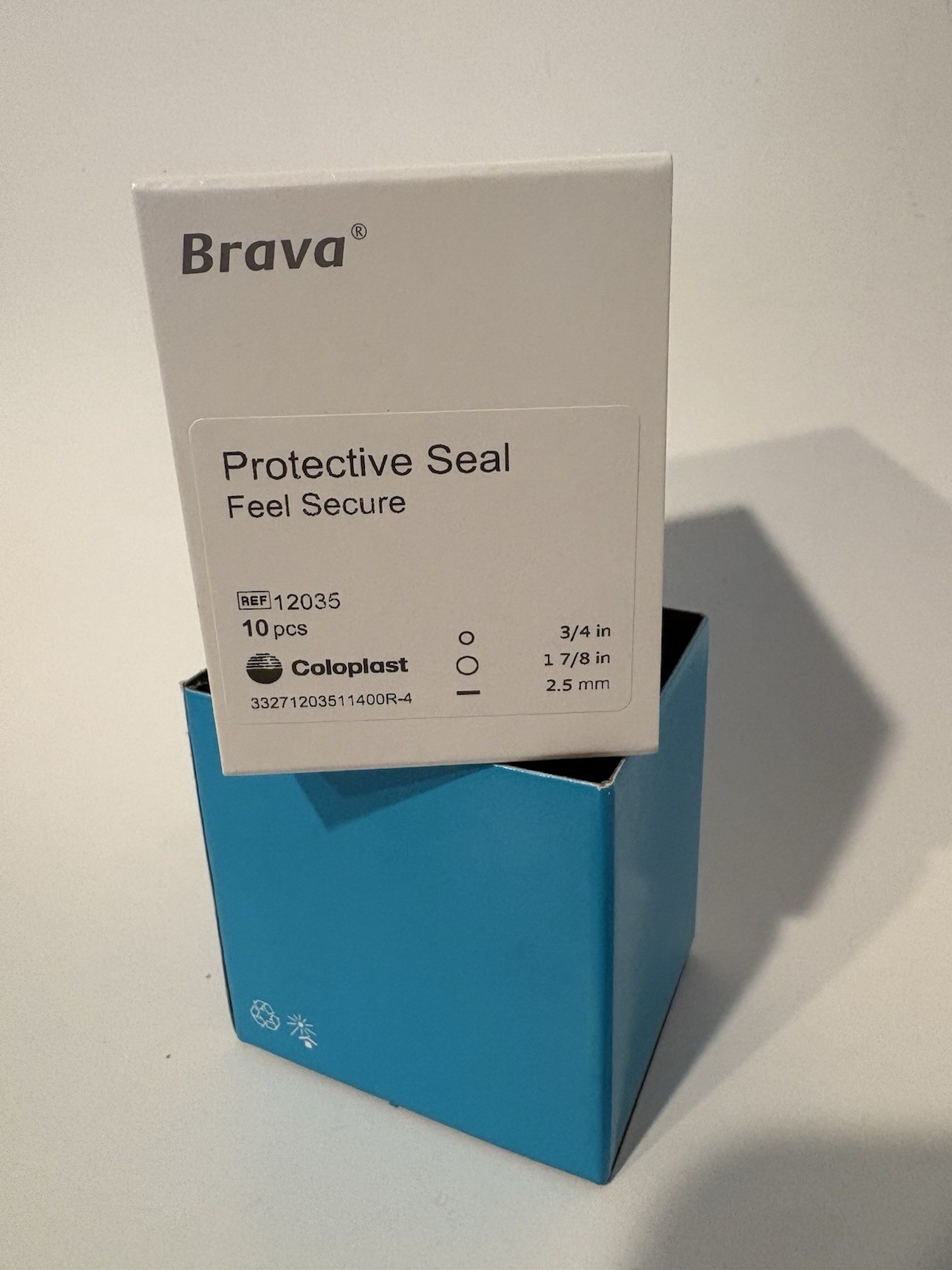 Coloplast Brava Protective Ostomy Seal 12035 3/4”–1 7/8” 10ct BRAND NEW