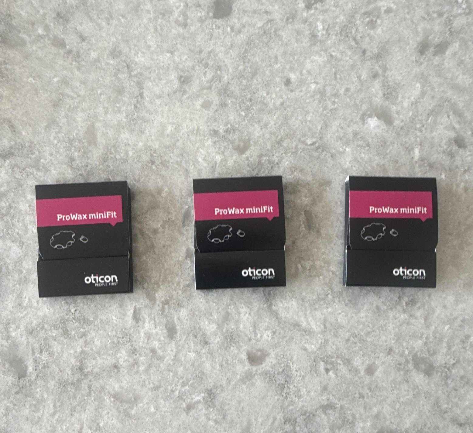 Oticon ProWax miniFit Wax Guards Filters 3 Packs Black MPN 128057