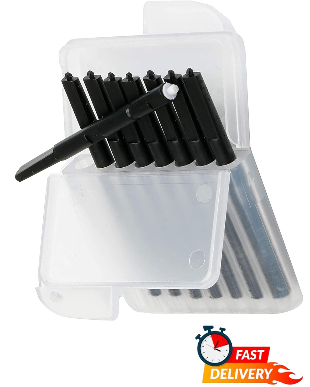 Hearing Aid Wax Guard Filters 32 Pack In Ear Rubber Black Button Control