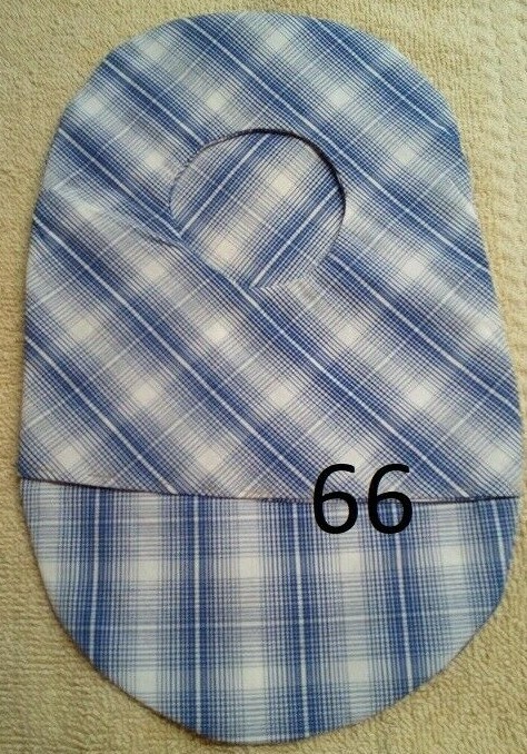Ostomy pouch covers Blue woven 2 1/2″ opening Please measure before buying
